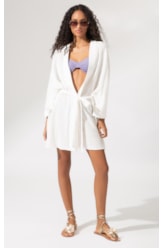 Kimono Cotton Plage Off White