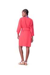 Kimono Resort Linen Gaze Coral