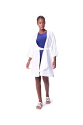 Kimono Resort Linen Gaze Off White