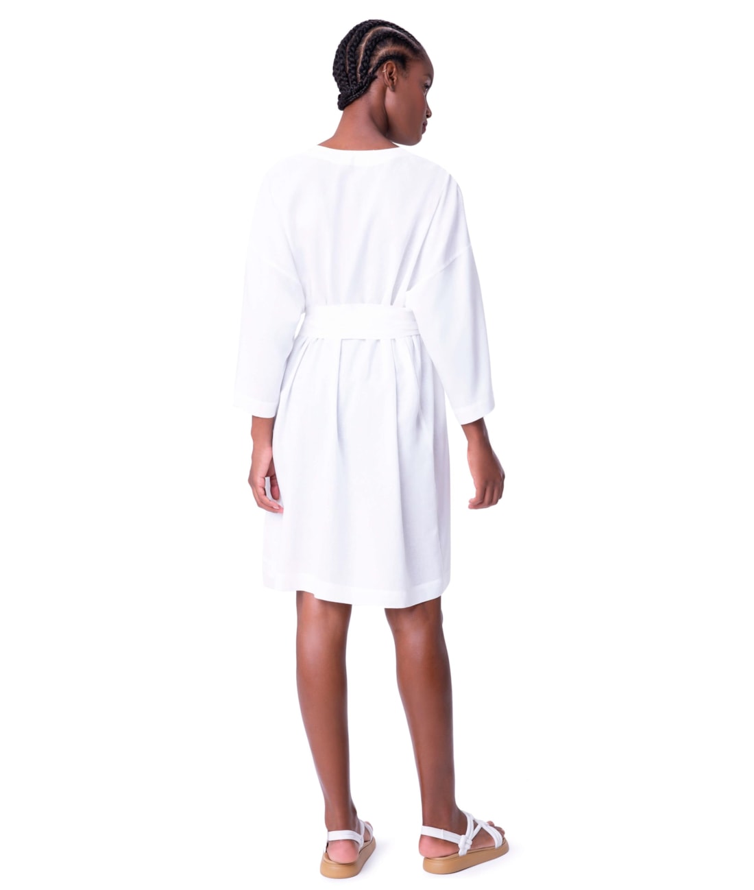 Kimono Resort Linen Gaze Off White