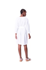 Kimono Resort Linen Gaze Off White
