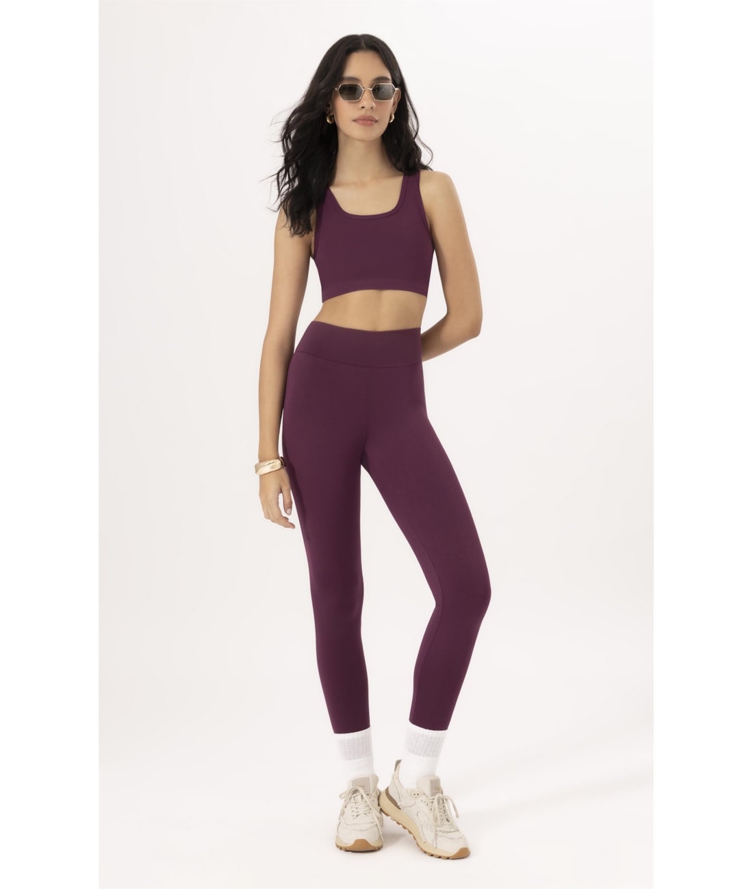 Legging Basic Wellness Politech Bordeaux