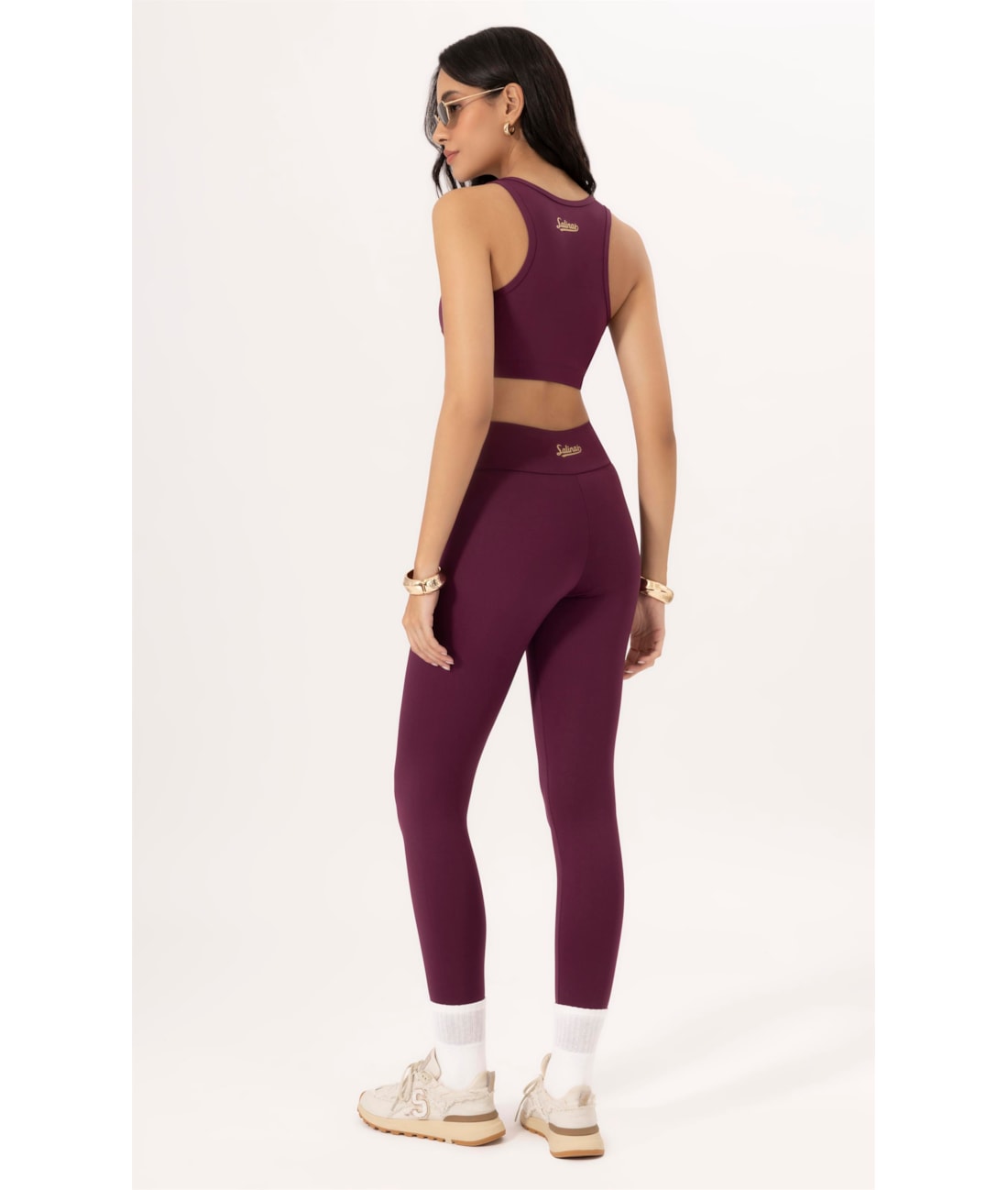 Legging Basic Wellness Politech Bordeaux
