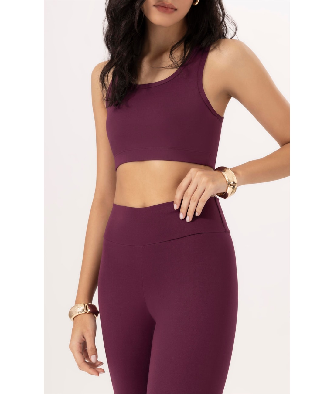 Legging Basic Wellness Politech Bordeaux