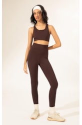 Legging Basic Wellness Politech Marrom