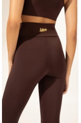 Legging Basic Wellness Politech Marrom