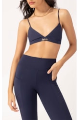 Legging Fitness Bicolor Politech Dark Navy
