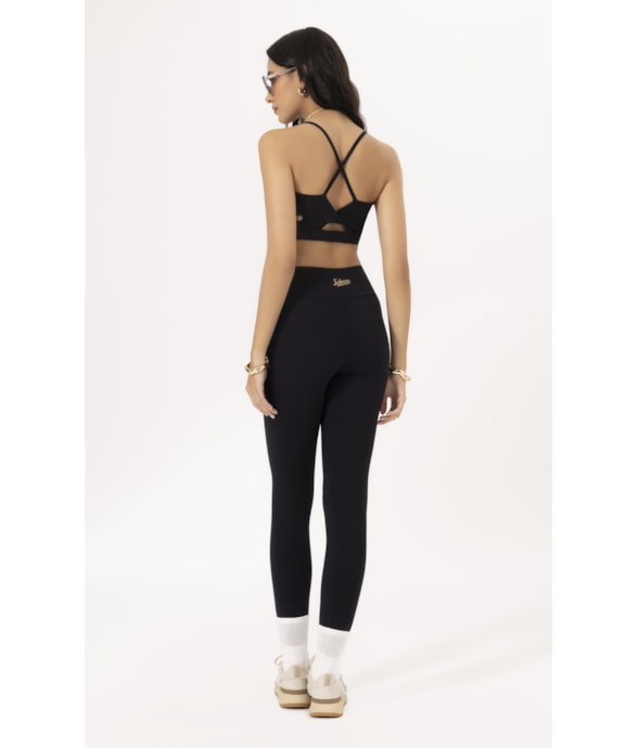 Legging Wellness Poliamida Preto