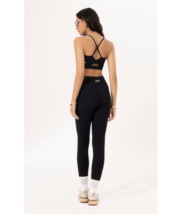 Legging Wellness Poliamida Preto