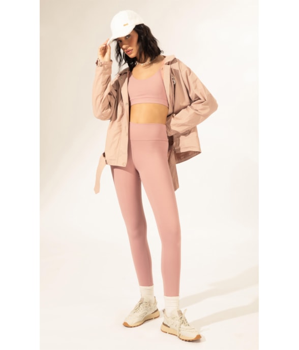 Legging Wellness Poliamida Rosa Dusty