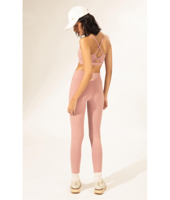 Legging Wellness Poliamida Rosa Dusty