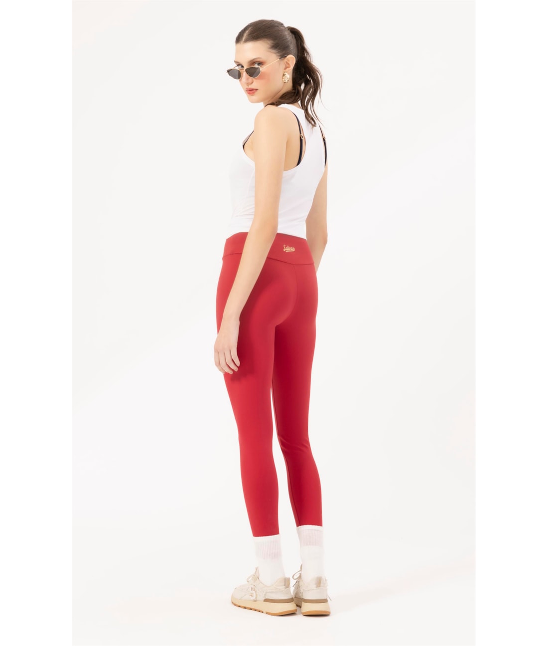 Legging Wellness Poliamida Vermelho