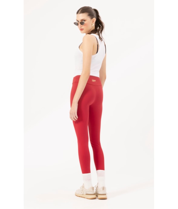 Legging Wellness Poliamida Vermelho