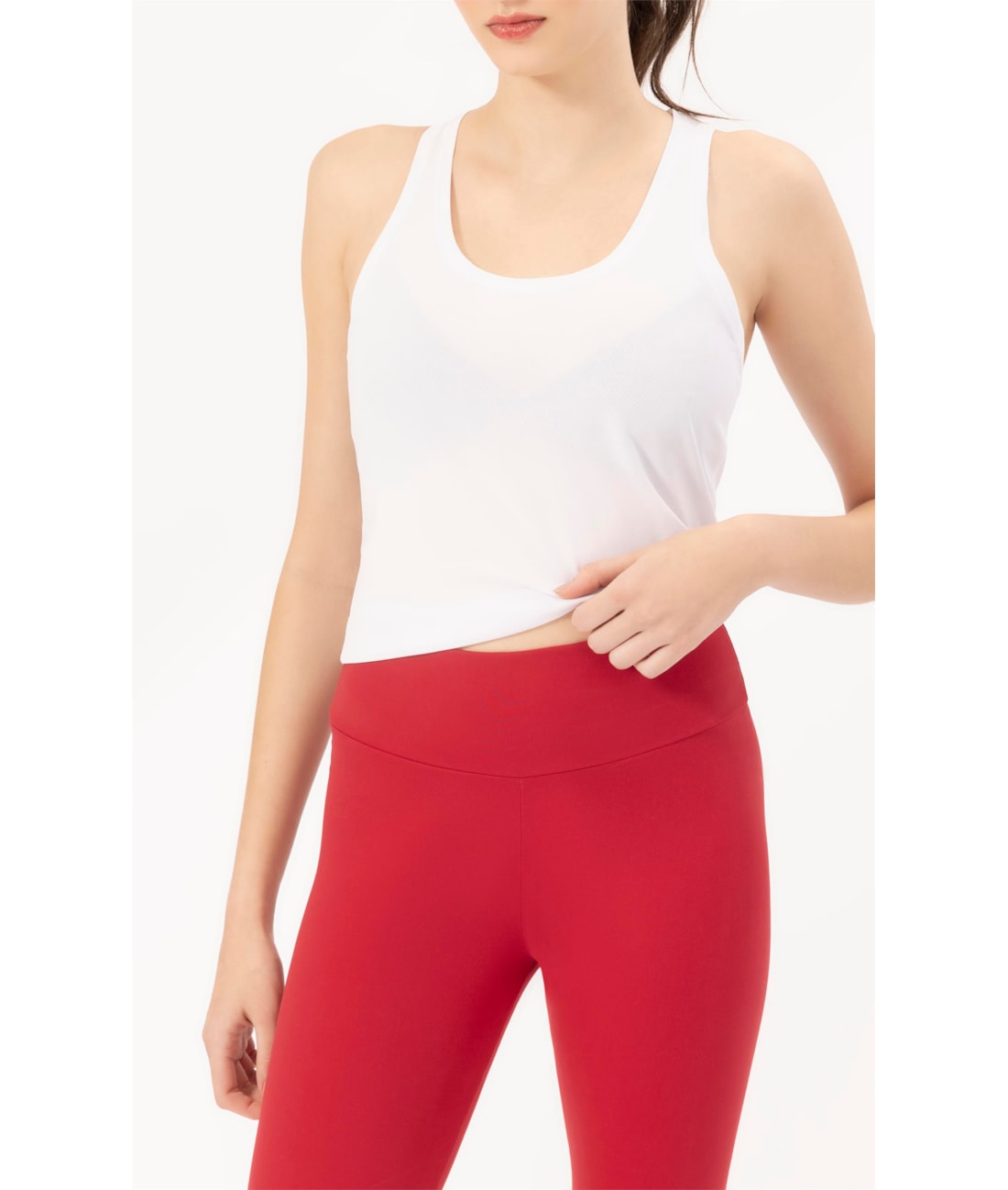 Legging Wellness Poliamida Vermelho