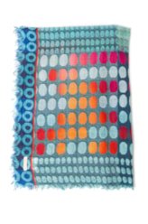 Lenço Multi Color Blue Estampado
