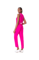 Macacão Crepe Regata Pink