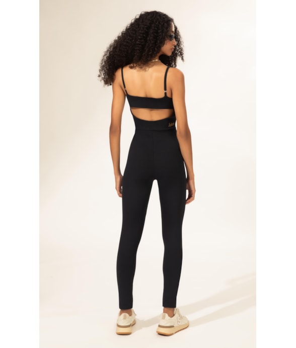 Macacão Wellness Poliamida Preto