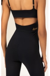 Macacão Wellness Poliamida Preto