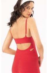 Macacao Wellness Poliamida Vermelho