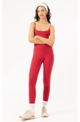 Macacao Wellness Poliamida Vermelho