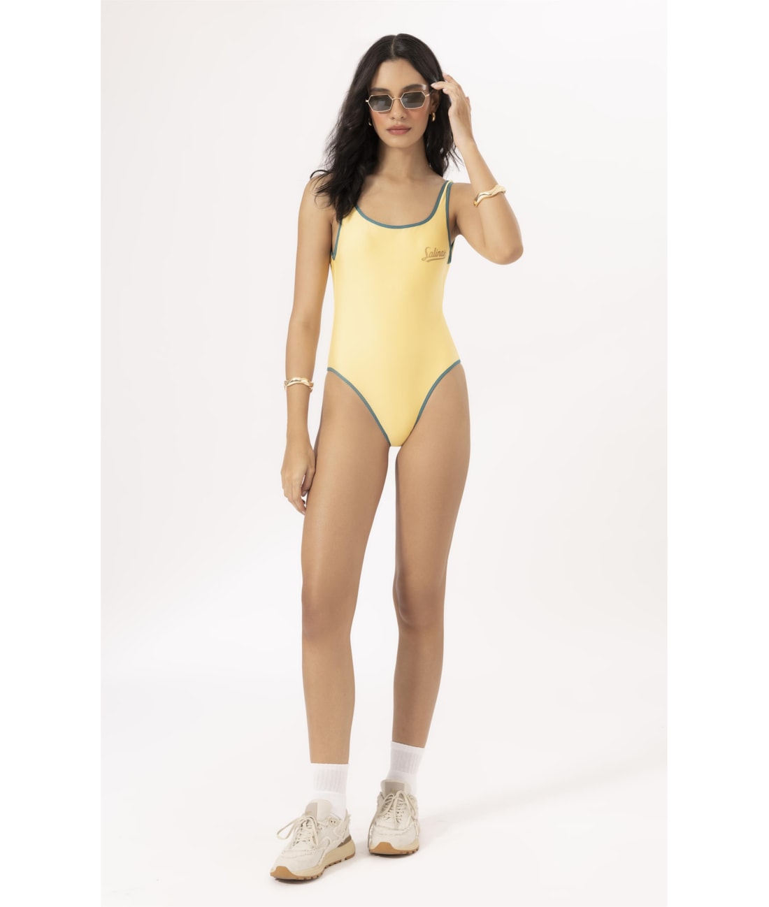 Maillot Regata Viés Copa Amarelo