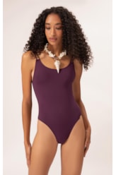 Maiô Alça Canal Clássicos Beringela                               