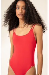 Maiô Alça Canal Clássicos Vermelho