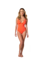 Maiô Alças Dots Coral