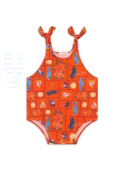 Maiô Baby Alças Cancun Vermelho                                