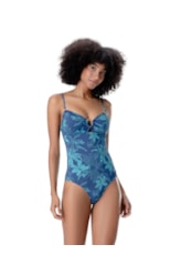 Maiô Bustiê Argola Comfort Caye Marinho