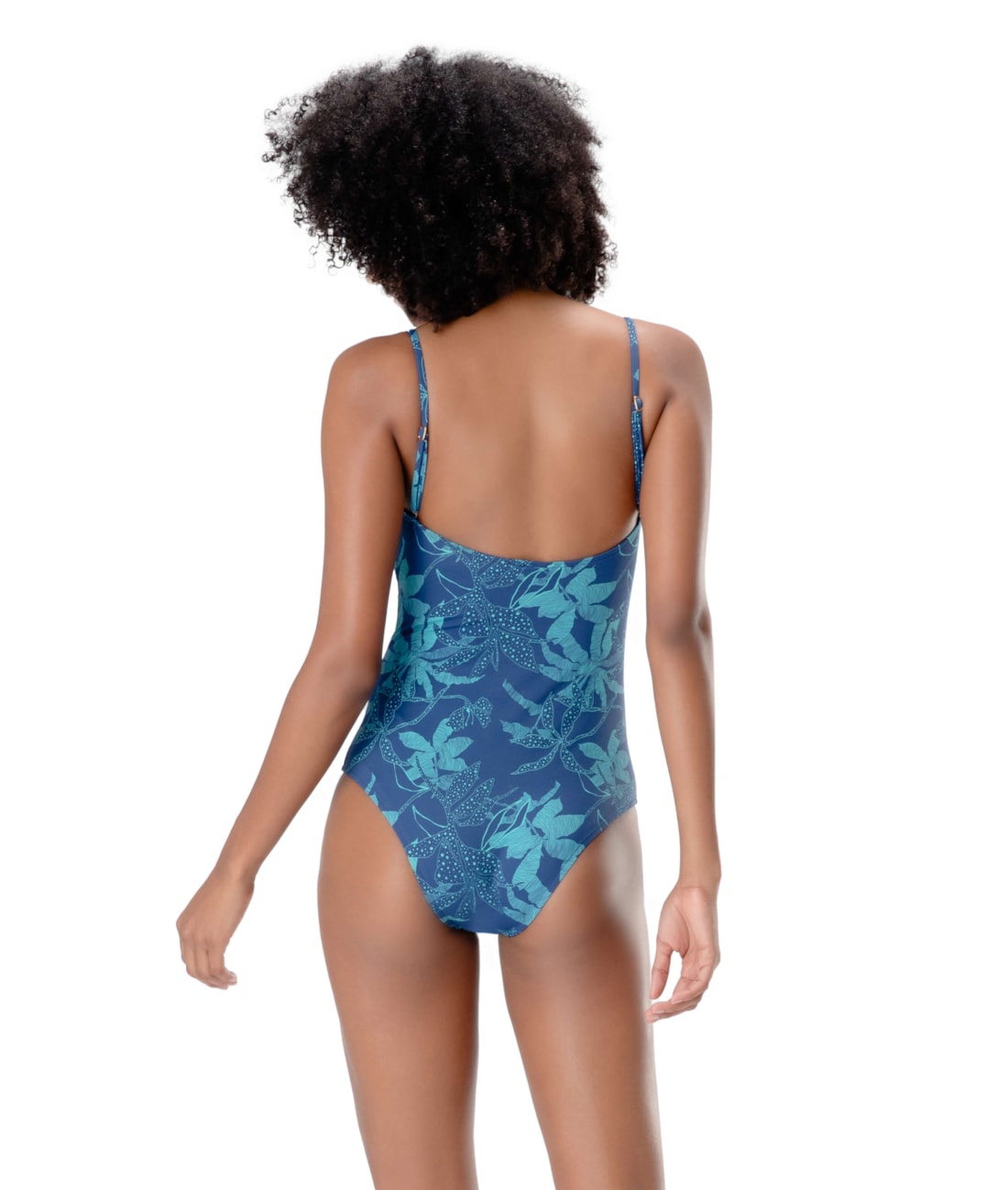 Maiô Bustiê Argola Comfort Caye Marinho