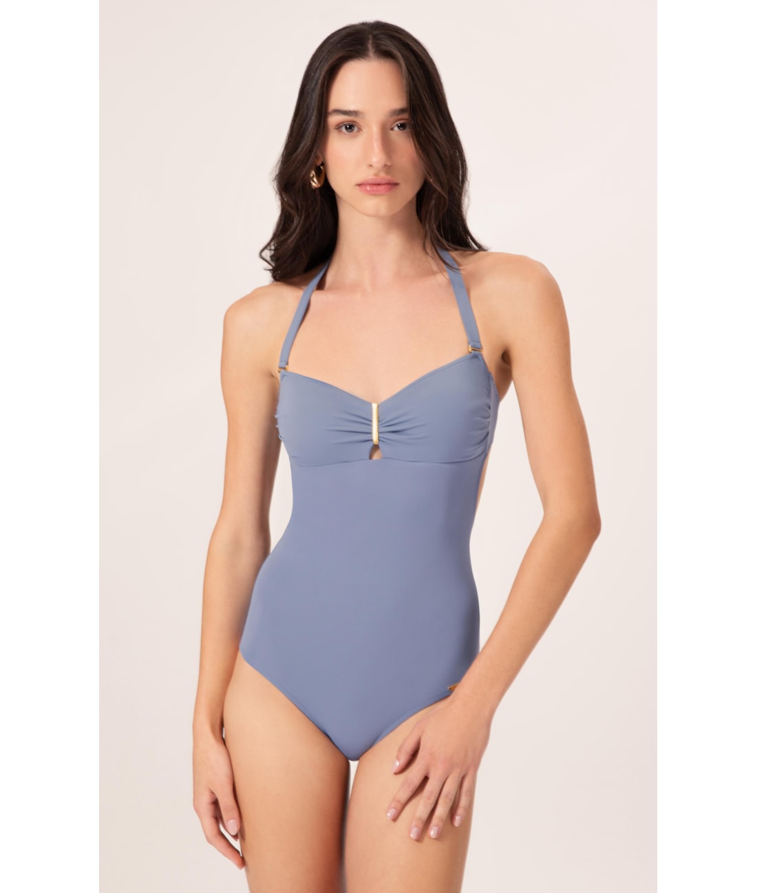 Maiô Bustiê Comfort Clássicos Azul Seco                               