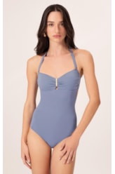 Maiô Bustiê Comfort Clássicos Azul Seco                               
