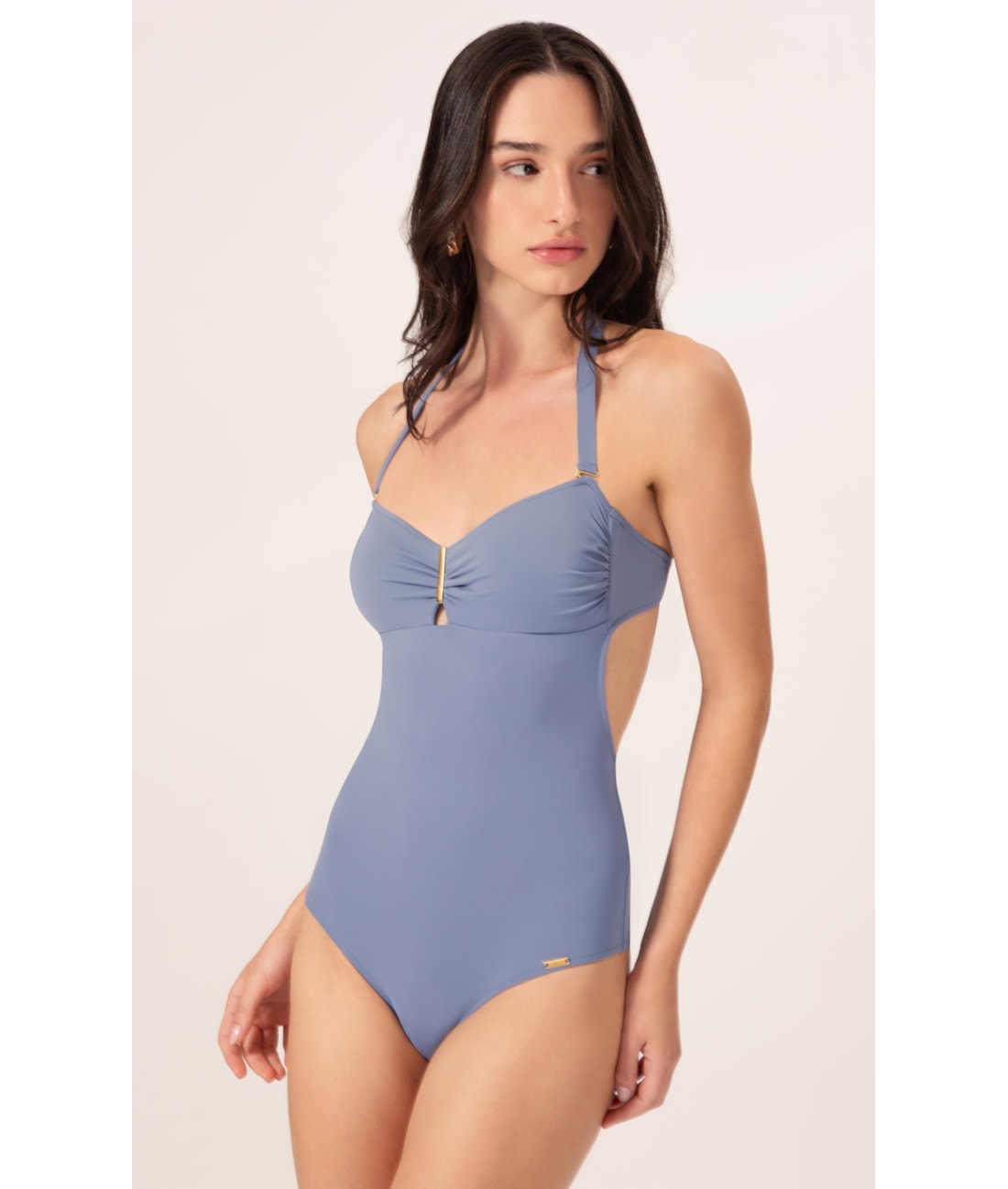 Maiô Bustiê Comfort Clássicos Azul Seco                               