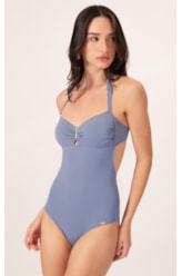 Maiô Bustiê Comfort Clássicos Azul Seco                               