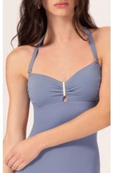 Maiô Bustiê Comfort Clássicos Azul Seco                               