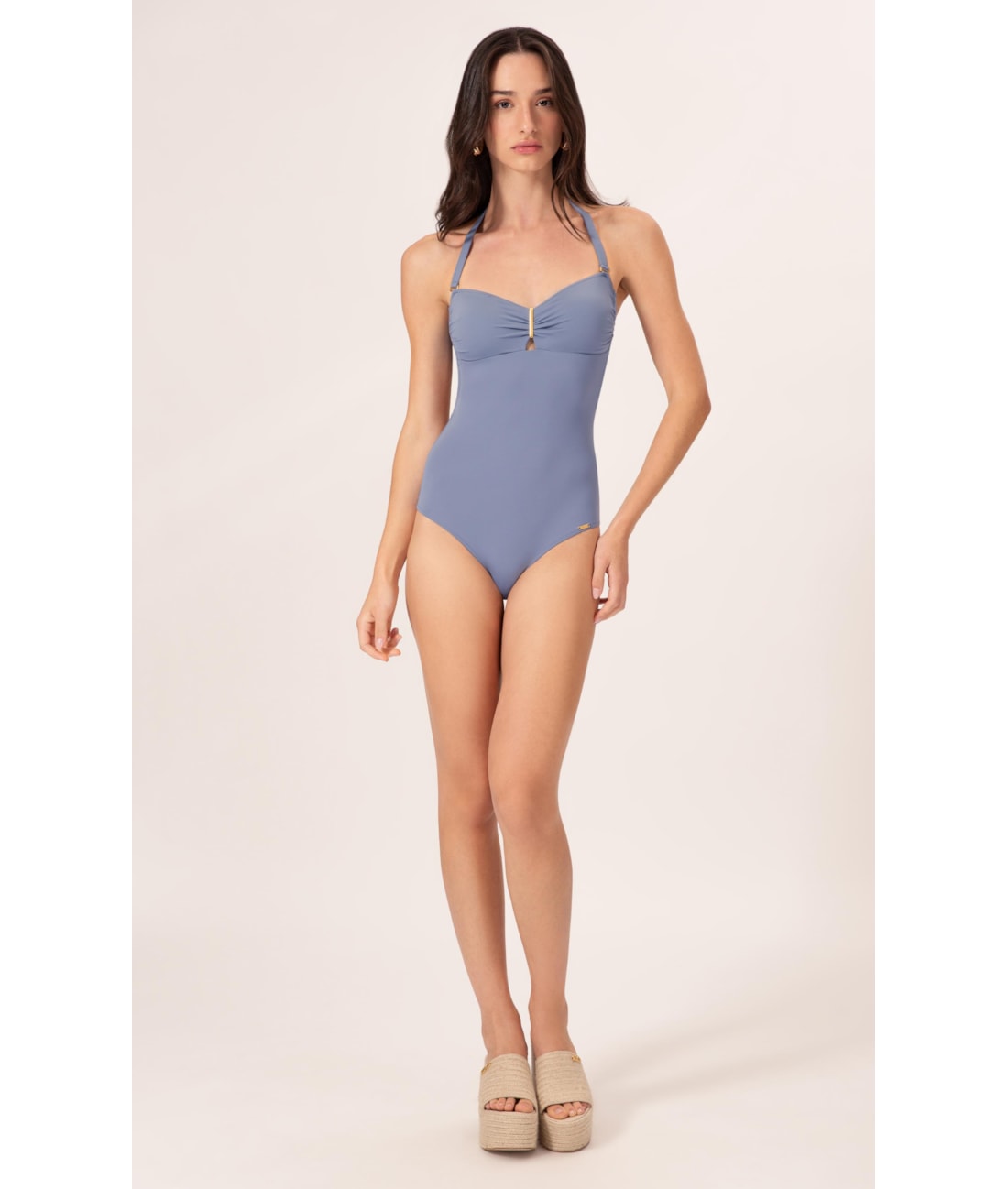 Maiô Bustiê Comfort Clássicos Azul Seco                               