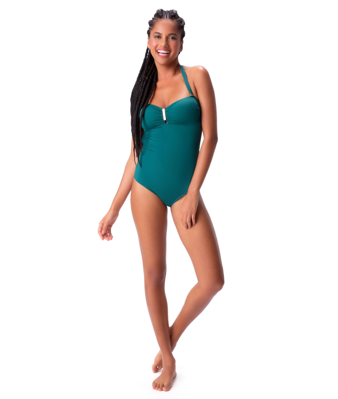 Maiô Bustiê Comfort Classicos Verde Escuro