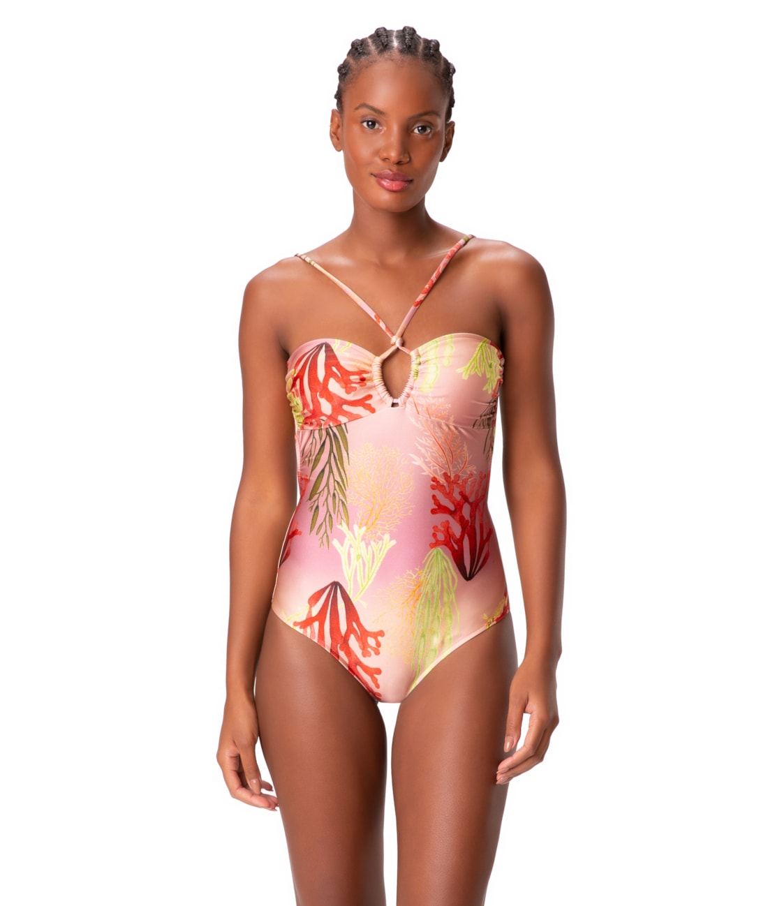 Maiô Bustiê Comfort Kona Rosa Velho