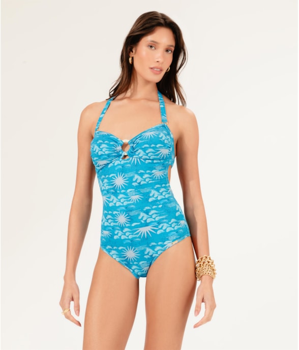 Maiô Bustiê Comfort La Mer Azul Claro
