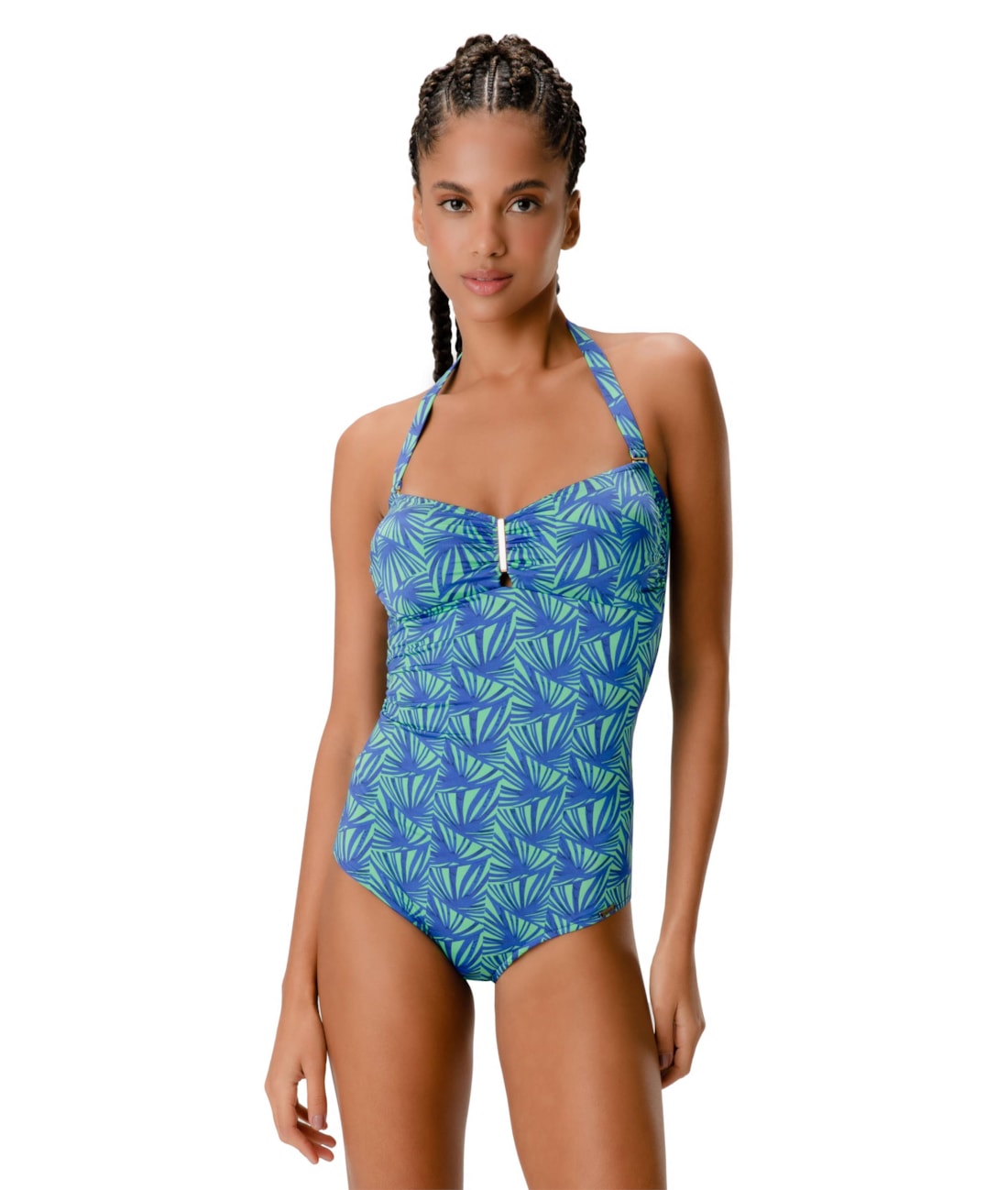 Maiô Bustiê Comfort Mil Folhas Verde Bandeira