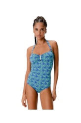 Maiô Bustiê Comfort Mil Folhas Verde Bandeira