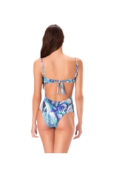 Maiô Bustiê Torcido Comfort Barbados Azul Bic