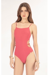 Maiô Engana Mamae Crepe Ocean Melancia