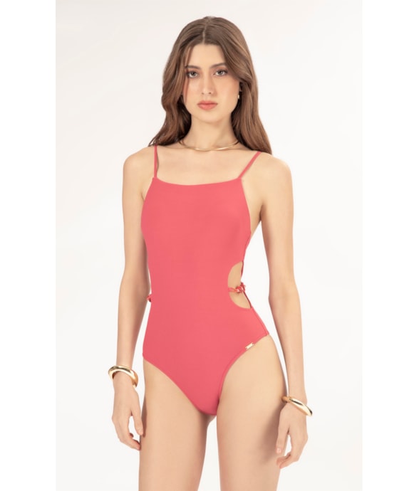 Maiô Engana Mamae Crepe Ocean Melancia