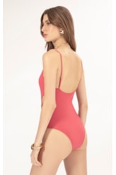 Maiô Engana Mamae Crepe Ocean Melancia