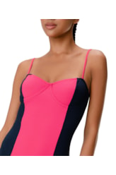 Maiô Meia Taça Bicolor Comfort Ipanema Marinho