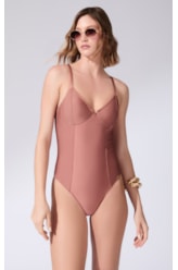 Maiô Meia Taça Comfort Bel Air Marrom