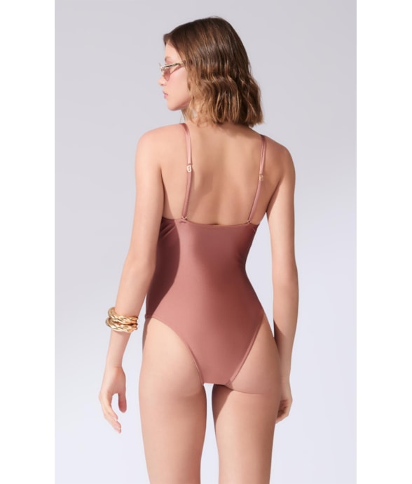 Maiô Meia Taça Comfort Bel Air Marrom