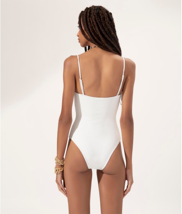Maiô Meia Taça Comfort Wishes Off White